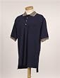 Premium Quality Men's Tall Sizes Mercury Golf Sport Shirt With Pocket - Navy/Khaki
