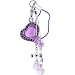 Jewelry : Gioielli Italy Fragrance Purple RHINESTONE HEART Scented Cell Phone Charm
