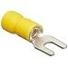 Morris Products 10140 Spade Terminal, Vinyl Insulated, Yellow, 12-10 Wire Size, #6 Stud Size (Pack of 100)