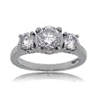1.5CT 3 Stone Diamond (SI3-F) Anniversary Ring in Platinum