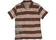 Modern Culture Striped Polo With Snake Design