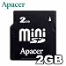Electronics : Apacer 2GB miniSD Memory Card