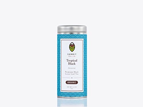 Tropical Black 2.5 oz Large Tin - Organic Passion Fruit & Mango Black Tea by Summit Tea