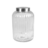 Tag Vintage Clear Glass Kitchen Medium Canister, 16 Cup Capacity