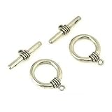 2 Bali Toggle Clasps Beading Pewter Antique Bracelets