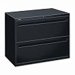 Hon Company 700 Series 36"" Wide Two-Drawer Lateral File, Black (782Lp)