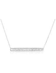 KC Designs "Trinkets" 14K Gold Diamond Small Bar Pendant Necklace, 16"