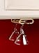 Kitchen & Housewares : 16 inch Stemware Rack Brass Plate