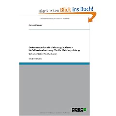 Dokumentation f�r Fahrzeuglackierer - Unfallinstandsetzung f�r die Meisterpr�fung: Dokumentation KFZ-Lackierer
