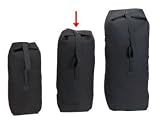 3333 Black 25" x 42" Jumbo Top Load Canvas Duffle Bag