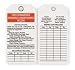 Industrial Grade 2RMX7 Accident Prevention Tag, Fire, Pk 25