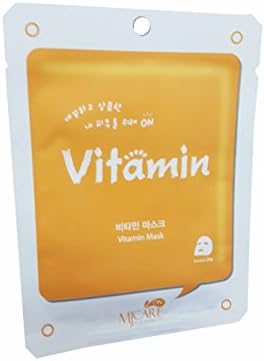 2 Mask sheets of Vitamin Mask by MJCARE ON. (essence 22 g/ sheet)