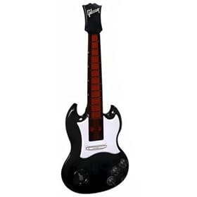 Hasbro - Instrument de musique - Power Tour Guitare : Guitare Noire