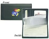 Kansas Jayhawks Embroidered Leather Checkbook Cover