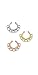 Plated Fake Septum Clicker Clip On Non Piercing Nose Ring Hoop Cartilage Tribal Fan 3/8