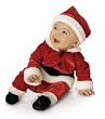 Santa Claus (Velvet) Romper Infant Christmas Costume Size 6-12 months