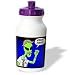 Mark Grace GRACEVISIONS Aliens And UFOs - ALIENS AND UFOS alien hybrid on black - Water Bottles