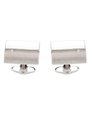 Dolan Bullock Sterling Silver Channel Set Diamond Accent Cuff Links