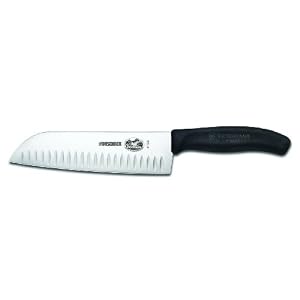 Victorinox 47529 Fibrox 7-Inch Granton Edge Santoku Knife