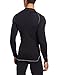 Craft Sportswear Active Athletic Fitness Workout Crewneck Base Layer Long Sleeve Shirt: cooling/sport/bike/ski/run/sun/protection/top, Black, X-Large