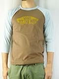 (バンズ)VANS MADE IN USA ベースボールTシャツ「OFF THE WALL」