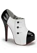 TEEZE-20, 5 3/4 Inch Heel 3 Button Ankle Boot W/Concealed PF