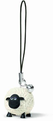 Shaun the Sheep Mascot Cell Phone Charm (Shirley)
