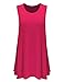 CTC Womens Round Neck Sleeveless Trapeze Dress