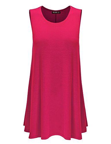 CTC Womens Round Neck Sleeveless Trapeze Dress