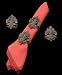 Arthur Court Fleur-De-Lis Tuscan Napkin Rings, Set of 4