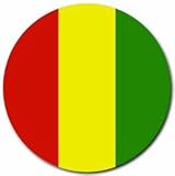 Guinea Flag Round Mouse Pad