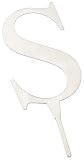 Weddingstar 4 Inch H Brushed Silver Monogram - Letter S