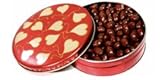 DiabeticFriendly® 6 Inch Heart Design Tin Filled with 14 oz Sugar Free Chocolate Covered Cherries