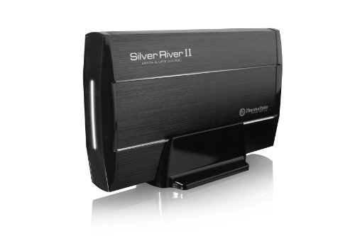 Thermaltake Silver River II Aluminum 3.5-Inch USB 2.0 eSATA External Enclosure ST0016U (Black)