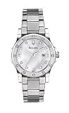 Bulova Diamond Stainless Steel Bracelet Women's Watch #96R124