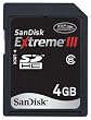 SanDisk 4 GB Extreme III SDHC Card (SDSDRX3-4096-A21, Retail Package)