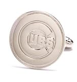 Silver Edition Cubs Cufflinks - MLB Baseball Sports Themed Formal Wear
