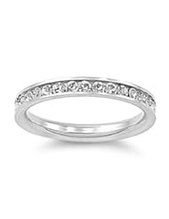 Jewelry: Stainless Steel Eternity Cz Wedding Band Ring 3mm Sz 3-10; Comes With FREE Gift Box (7)