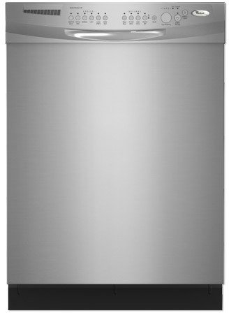 Whirlpool Gold GU2700XTSY 24" Built-in Dishwasher with 6 Automatic Cycles, 14 Place Setting Capacity & Hard Food Disposer with Self-Cleaning Filter.: