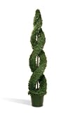 National Tree Company LCDS-702-60 60 Inch Double Cedar Spiral Tree in Green Round Plastic Pot