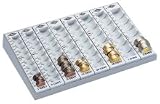 Geld-Z�hlbrett lgrau 279X188X45MM LOSE RILLEN