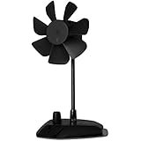 Arctic Breeze USB Desktop Fan with Flexible Neck and Adjustable Fan Speed, Black (ABACO-BRZBK01-BL)