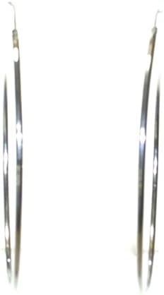 Sterling Silver Plate 3" Hoop Endless Earring