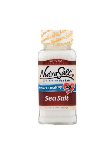 NutraSalt Low Sodium Sea Salt, 5.5-Ounce Containers (Pack of 6)