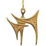 14k Yellow Gold Chai 16.75x17.75mm - JewelryWeb