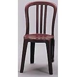 Resin Stacking Sidechair Burgundy. Package of 4