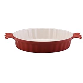 Buy BonJour Stoneware 9 Quiche Baker, Rouge Red