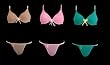 Show It Mesh Bra & G-string Thong Panty Set