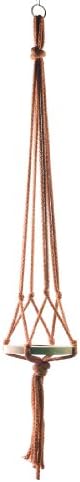 Wildwood MK-48RST 4 Leg Macrame Plant Holders, Rust, 48-Inch