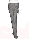 CHAIKEN Laura Tab Front Plaid Pants in Blue